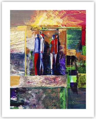 Produktbild von Poster - Poster ohne Rahmen - Abstraktion modern - 40x50 cm - Wand Bild - Wanddeko - Wandbilder - Kunstposter - Wandposter - Bilder - Kunstdruck - Wanddekoration - Wandbild - P2XPA40x50-3670