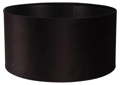 Produktbild von Lampenschirm, 30 cm Durchmesser, zylindrisch, schwarz, aus Stoff