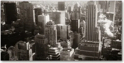 Produktbild von Tulup® Leinwandbild - 140x70 cm - Wandkunst - Drucke auf Leinwand - Leinwanddruck  - Sehenswürdigkeiten & Architektur - Schwarzweiß - New York
