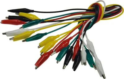 Produktbild von ChiliTec 17888 Prüfkabel-Set mit Kroko-Klemmen je 45cm, verschiedene Farben, 10-teilig