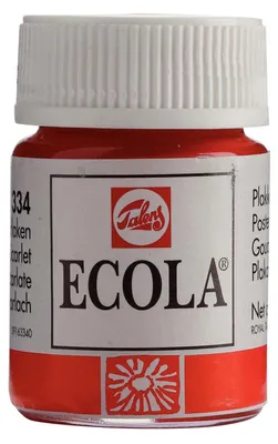Produktbild von Bruynzeel Ecola Gouache Flasche 16 ml Scharlachrot 334