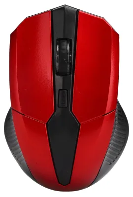 Image de Souris sans fil optique 2,4 GHz à 4 boutons avec récepteur USB - Accessoires informatiques - Rouge