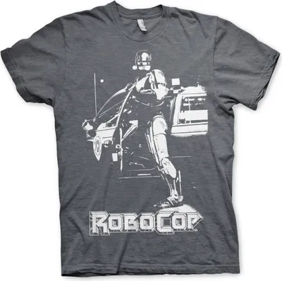 Productafbeelding van Robocop-poster T-shirt - Maat S - Donkergrijs
