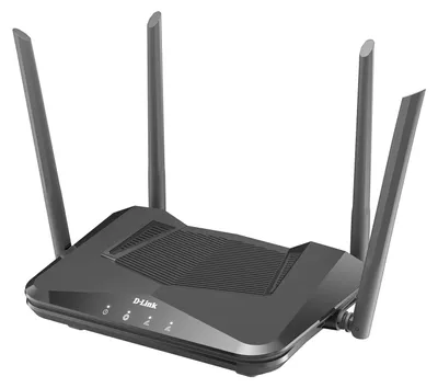 Zdjęcie produktu dla D-Link DIR-X1560, Wi-Fi 6 (802.11ax), Dual-band (2.4 GHz/5 GHz), Przewodowa sieć LAN, Czarny, Router biurkowy