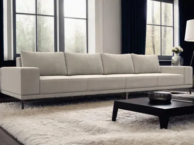 Produktbild von Modernes graues Wohnzimmer Sofa Polstersofa großes Design