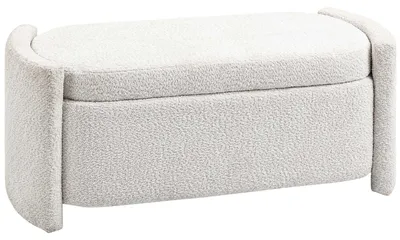 Produktbild von Sitzbank mit Stauraum Flurbank Schuhbank, gepolstert, 105 cm x 44 cm x 45,5 cm. Creme/Beige