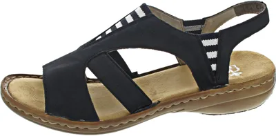 Produktbild von Rieker 608Y7-14 - Damenschuhe Sandalette / Sling, Blau, absatzh&oumlhe: 20 mm