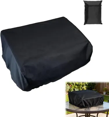 Imagen del producto de Funda protectora para horno de pizza, impermeable, de 57 x 48 x 23 cm, con cordón ajustable, ideal para uso en jardín y camping