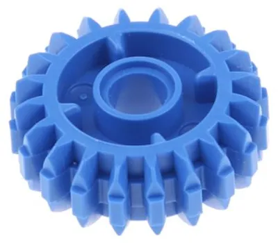 Produktbild von 1x Lego Technic Doppel Zahnrad Z20 blau 20 Zähne Getriebe Kupplung 6224999 35185