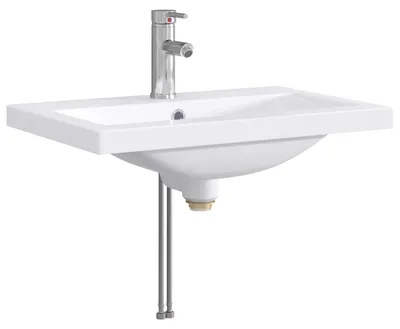 Obrázek produktu pro Umývadlo do koupelny Chrom 61 x 40 x 16,5 cm Kov