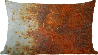 Produktbild von MuchoWow® Zierkissen Sofakissen Wohnzimmer Dekokissen 60x40 cm Bleche - Eisen - Rost - Kopfkissen - Polster mit Foto