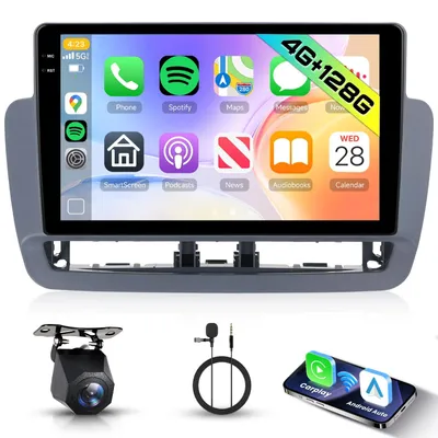 Productafbeelding van Autoradio 4 GB + 128 GB voor 2012-2015 met Draadloze Carplay en Android Auto