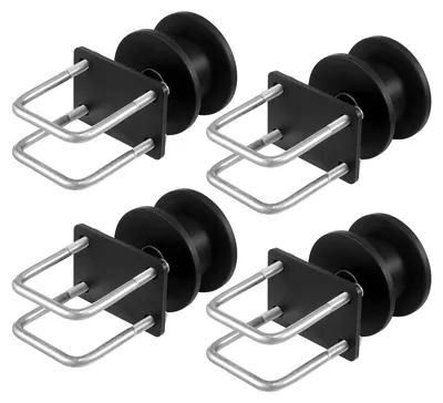 Zdjęcie produktu dla VEVOR zestaw do drzwi przesuwnych 150x293,6 mm, zestaw okuć do drzwi rolowanych z rowkiem w kształcie litery H do samonośnych drzwi przesuwnych i rolowanych, rolki do drzwi przesuwnych