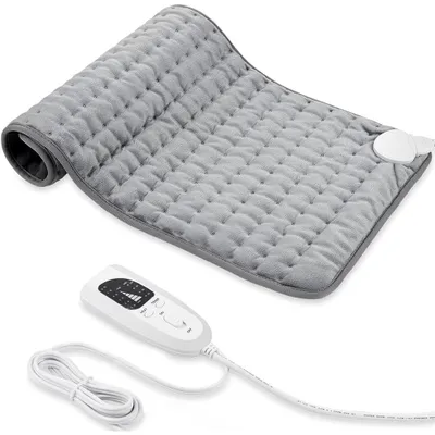 Productafbeelding van Warmtekussen, elektrische warmtekussen met automatische uitschakeling, 6 standen, timer, 60x30 cm, geschikt voor rug, schouder, nek, buik