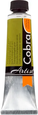 Image de Cobra Artist peinture à l'huile mélangeable à l'eau en tube 40 ml transparent jaune-vert 281