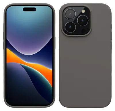 Produktbild von kwmobile Handyhülle für iPhone 15 Pro Max Hülle, für iPhone 15 Pro Max Case - Hülle Silikon - kabelloses Laden - Stone Dust
