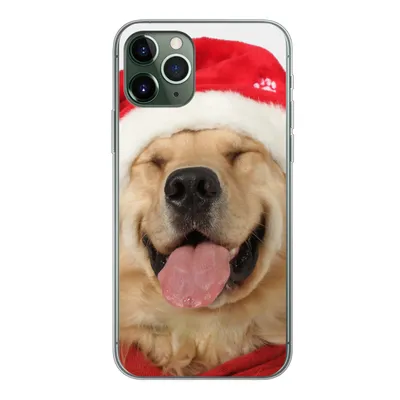 Produktbild von MuchoWow® Handyhülle Schutzhülle Hülle für iPhone 11 Pro Hund - Lustig - Lachen - Kinder - Jungen - Mädchen Silikon Softcase Handy Hülle - Handy