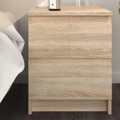 Obrázek produktu pro Komoda SOLA – dub Sonoma – 2 zásuvky – šířka 40 cm, výška 50 cm, hloubka 43 cm