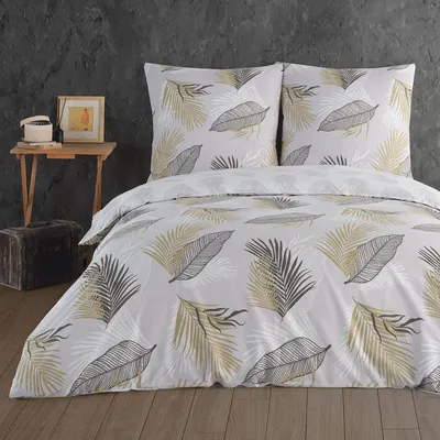 Produktbild von Buymax® Bettwäsche Bettbezug 200x220 cm, Kopfkissenbezug 80x80 cm 3 teilig Deckenbezug Set aus 100% Baumwolle Renforce mit Reissverschluss