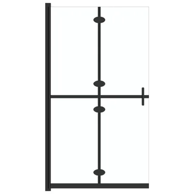 Produktbild von vidaXL Faltbare begehbare Duschwand Transparentes ESG Glas 110x190 cm