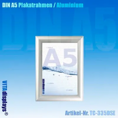 Produktbild von DIN A5 Wechselrahmen Silber (Gehrung, 25 mm)