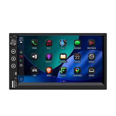 Obrázok produktu pre 7" Android 2DIN Rádio Carplay Navigácia Bluetooth RDS Type-C AUX Mikrofón Zadná Kamera