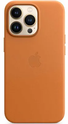 Imagen del producto de Funda Trasera de Cuero con MagSafe para Apple iPhone 13 Pro Max - Golden Brown