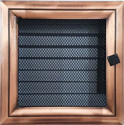 Obrázok produktu pre Nastaviteľná mriežka pre vzduchotechnické potrubia - meď - 17 x 30 cm