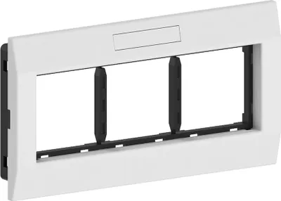 Immagine prodotto di GGK M45, triplo, telaio adattatore, bianco puro, RAL 9010, orizzontale, 1 pz.