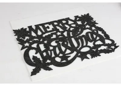 Produktbild von 24 Stück Platzdeckchen Tischset 'Merry Christmas' kleine Tischdecken Weihnachten