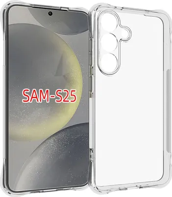 Produktbild von Mobigear Cushion Durchsichtig  Samsung Galaxy S25 Hülle Flexibles TPU Backcover - Transparent