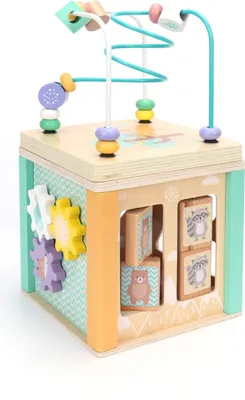 Obrázok produktu pre Rebecca Mobili Play Montessori kocka 5 v 1 pre deti Amole Od 18 mesiacov Drevo Viacfarebné 29x15x15