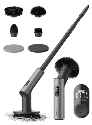 Elektrischer Spin-Scrubber, 6 Bürsten, IPX7, 3 Stufen, verstellbar