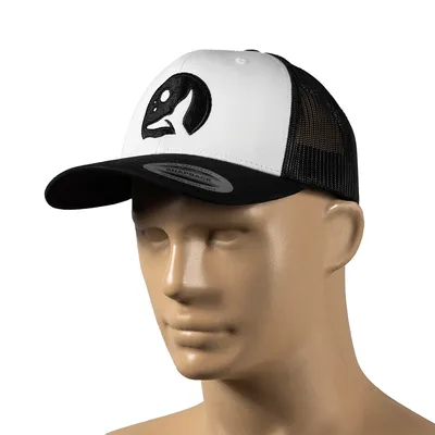 Zdjęcie produktu dla Czapka Wędkarska Z Daszkiem Truckerka Logo Moonfin Biały Front