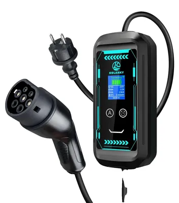 Produktbild von Tragbares EV-Ladegerät, einstellbarer Strom, intelligente App-Steuerung, Typ2 3.6KW 10M
