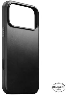 Produktbild von Leder Handyhülle für iPhone 18 Pro Max / 17 Pro Max mit MagSafe, Traditional Leather Case Horween Series, Schwarz