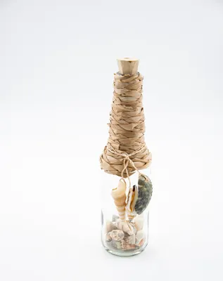 Produktbild von Dekoflasche mit Muscheln Maritim