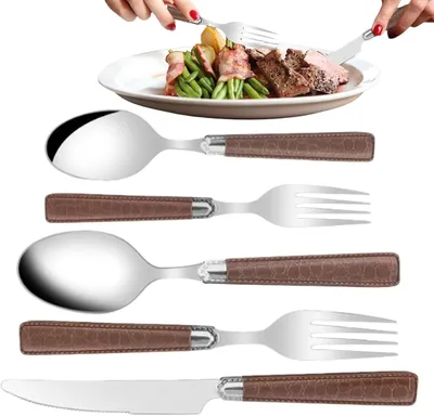 Produktbild von Ergonomisches Besteckset aus rostfreiem Edelstahl