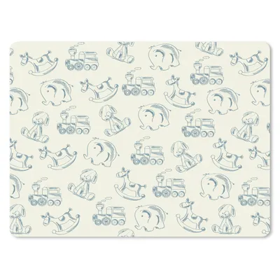 Produktbild von MuchoWow® Mauspad Mousepad Tiere - Spielzeug - Muster 23x19 cm - Mousepads - Maus Mat - Pad - Mausunterlage - Schreibtischunterlage - Mauspad