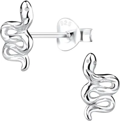Produktbild von Ohrstecker Schlange: 925 Silber Ohrringe