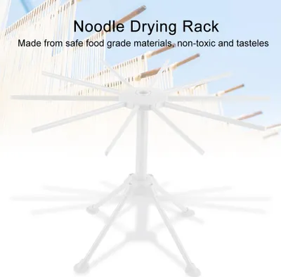 Image de Support de séchage pour nouilles Spaghetti Pâtes Séchoir Pliable Outil de Cuisine (Blanc)
