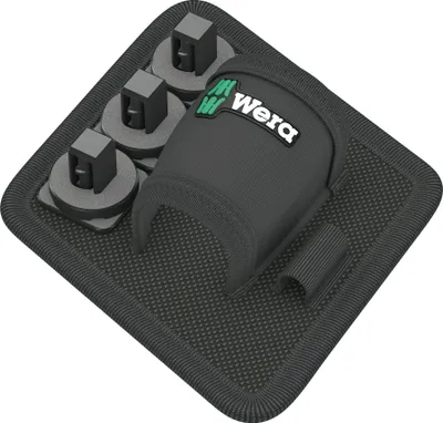 A tool organizer with sockets.