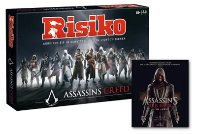 Produktbild von Risiko Assassin's Creed + Buch »In den Animus« Brettspiel Gesellschaftsspiel Spiel