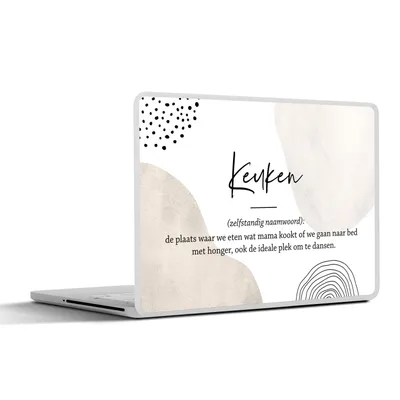 Produktbild von MuchoWow® Laptop Aufkleber Sticker Cover Küche - Mutter - Zitate - Definition Küche - Sprichwörter 30x21 cm - Sticker für Laptop - Selbstklebend