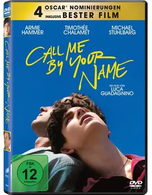 Zdjęcie produktu dla PLAION 1129620, Film, DVD, Niemiecki, Angielski, Włoski, 127 min, Call Me By Your Name, Dramat