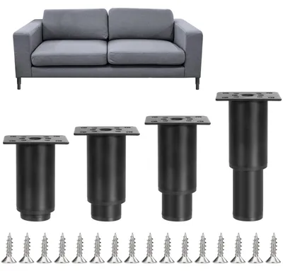 Imagen del producto de Patas ajustables para muebles, para mesas y bancos - 4 unidades, con capacidad de carga de hasta 800 kg