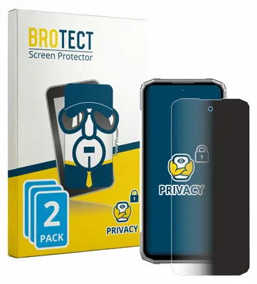 Produktbild von 2x BROTECT Sichtschutzfolie für Doogee Blade 20 Max Anti-Spy Privacy Sichtschutz Blickschutz Folie Blaulicht-Schutz
