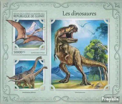 Produktbild von Briefmarken Guinea 2017 Mi Block 2733 (kompl. Ausgabe) postfrisch Dinosaurier