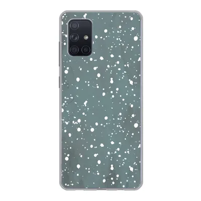 Produktbild von MuchoWow® Handyhülle Schutzhülle Hülle für Samsung Galaxy A51 Polka dots - Grün - Weiß Silikon Softcase Handy Hülle - Schutzabdeckung