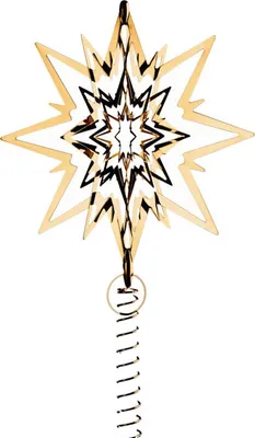 Obrázok produktu pre Georg Jensen - TOP STAR - Vianočný stromček, veľký, pozlátený